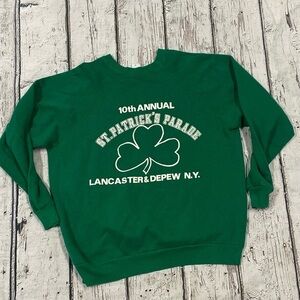 Vintage 1980s St. Patrick's Day Parade Lancaster New York Irish Sweatshirt